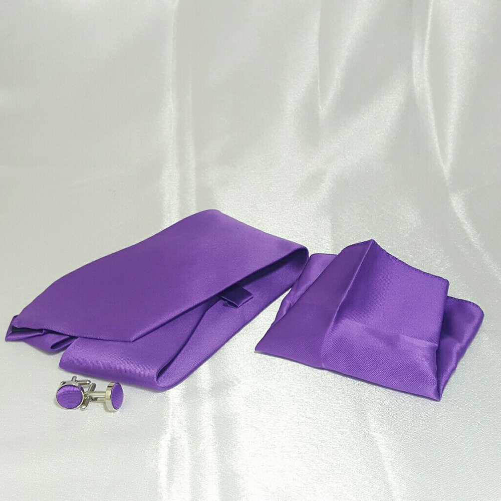 Purple Men's Tie Set